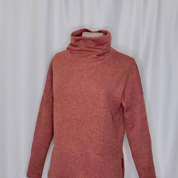 ARC’TERYX Laina Sweater Heathered Rust Rose Funnel Neck Pullover Small - Picture 7 of 13
